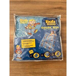 Y2K Bob The Builder Catcha Wink Naptime Daycare Blanket 36" X 42" To 16" pillow